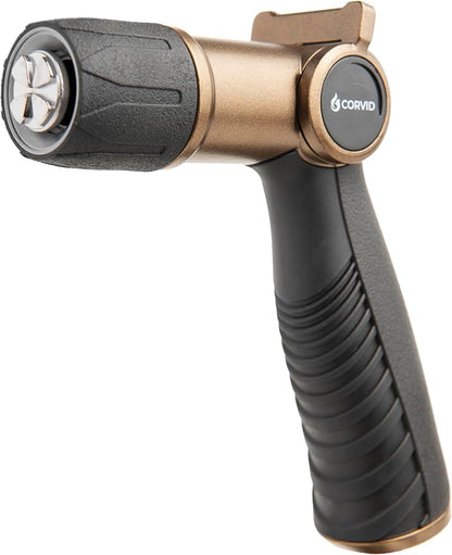 Thumb Control Adjustable Nozzle - Heavy-Duty Metal, 1-Pattern Spray with Ergonomic Grip for Easy Water Flow Control, Ideal for Tough Cleaning and Watering Tasks like Car Washing,Garden