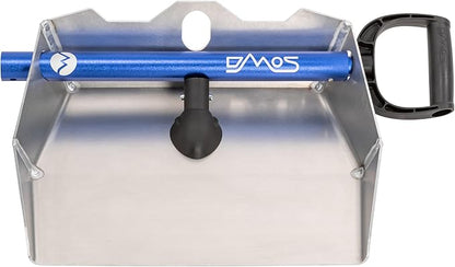 DMOS Alpha Shovel - Lightweight, Heavy-Duty Aluminum Snow Shovel with Extendable & Collapsible Handle for Sidewalks & Driveways - Blue