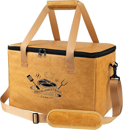 BBQ Blanket for Resting Meat,Reusable BBQ Resting Bag for Meat,Meat Brisket Resting Bag,Meat Blanket for Resting Large Barbecue Resting Blanket For Outdoor Smoker and Grilling (Yellow)