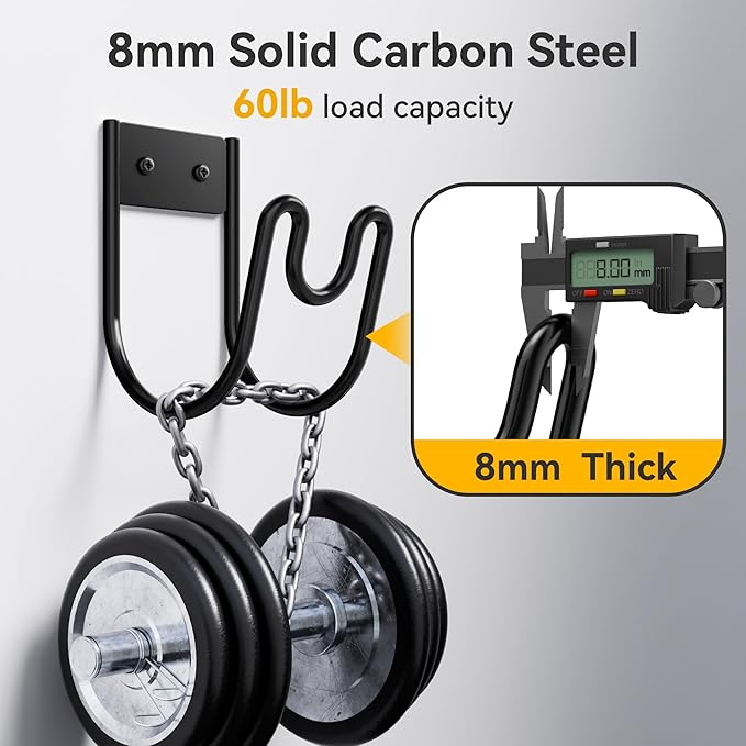 Garden Hose Holder Wall Mount - Water Hose Hanger Heavy Duty Hose Rack for Extension Cords Vacuum Hose