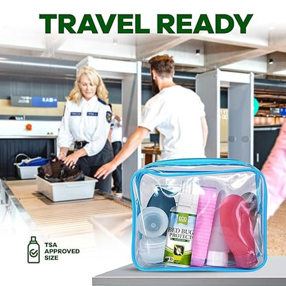 Eco Defense Bed Bug Spray Travel Size - TSA Approved 3 oz – Travel Essentials for Hotel, Cruise, Vacations - with Natural Essential Oils