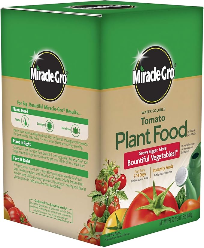 Miracle-Gro 2000422 Tomato Plant Food Tomato Fertilizer (6 Pack), 1.5 lb