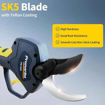 2-in-1 Brushless Pole Pruning Shear, 40mm Professional Cordless Pruners with Extension 1.6 Inches Compatible with Makita 18V Batteries Electric Tree Pruner 4000mAh Battery Secateurs