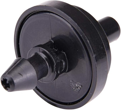 Raindrip PC4010B 1 GPH Pressure Compensating Drippers, Drip Irrigation Emitters for Drip Irrigation Gardening System, Maintains Constant Water Flow, 10-Pack, Black