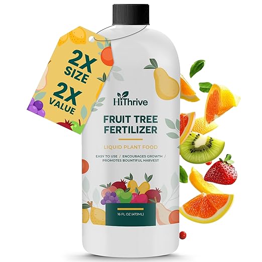 16oz Fruit Tree Fertilizer - Makes 16 Gallons of Fruit Tree Spray Plant Fertilizer for Blueberries, Strawberry Plant, Apple & More - Promotes Vibrant Foliage, Strong Branches, and Abundant Harvests