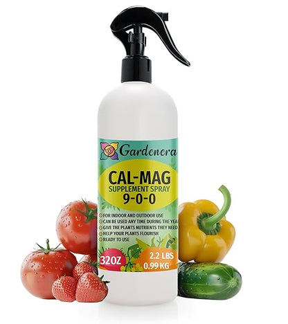 𝐁𝐄𝐒𝐓𝐒𝐄𝐋𝐋𝐄𝐑 Premium Organic Cal-MAG Growing Fertilizer Spray: High-Grade Calcium, Magnesium & Iron Plant Supplement - Corrects Plant Deficiencies with Essent (9-0-0 NPK) - [32 OZ / 1 Quart]