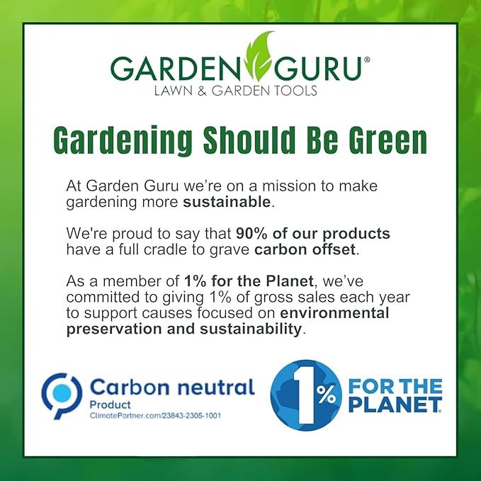 Garden Guru Titanium Hand Weeder Fork Tool – Rust Resistant – Ergonomic Handle – Great for Planting, Spreading Mulch, Weeding, Loosening & Transplanting Soil