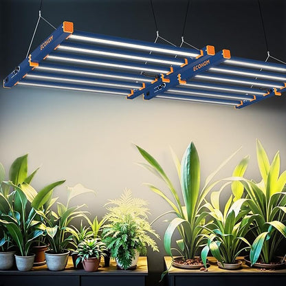 LED Grow Light, 500W Grow Lights for Indoor Plants, Full Spectrum Growing Light Plant Foldable & Hanging Growing Lamps, Daisy Chain Dimmable Grow Lamp, Commercial for 4x4ft Coverage in Grow Tent