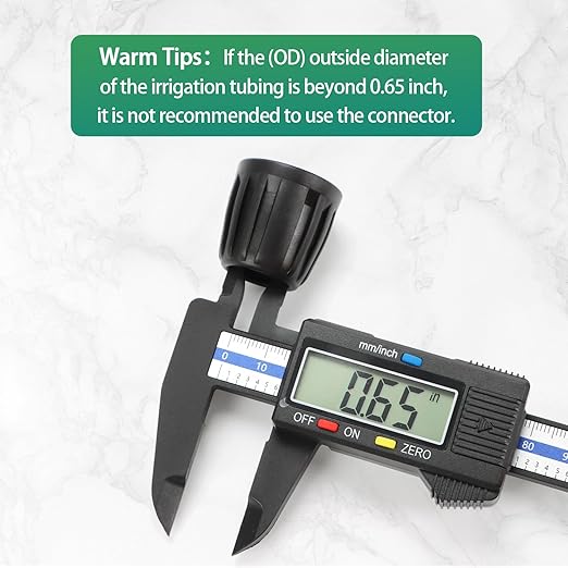 RedChili 27 Pcs 1/2 Inch Irrigation Tubing Fittings Kit, 16mm 1/2" Drip Tubing Barbed Locked Nuts Connectors with 4 Couplings 4 Tee 4 Ends 4 Elbows 3 Switch Valves 6 Reducers 2 Hose Adapters