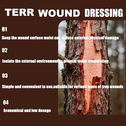 Tree Wound Pruning Sealer,Tree Wound Dressing with Brush, Bonsai Cut Paste, Trees Grafting Supplies, Pruning Sealer for Bonsai, Fruit Trees, Roses (3 PCS,500 g)