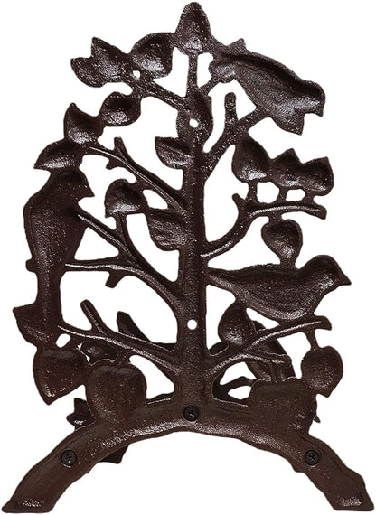 Garden Hose Holder Cast Iron Heavy Duty Water Hose Hanger, Outside Wall Mount Hose Hanger (Hose holder - Hummingbird)