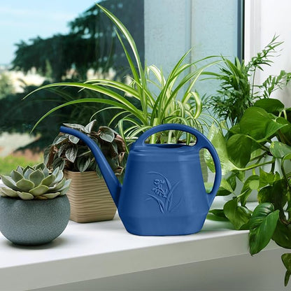 Watering Can - for Home Plant Garden - 1 Gallon - Blue