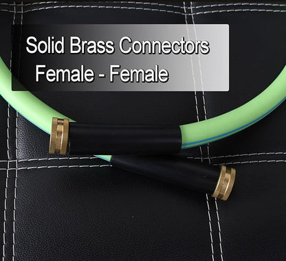 Atlantic Female to Female HeavyDuty Garden hose 4 ft x 5/8 inch Green Color Short Leader Water Hose (4 Feet)