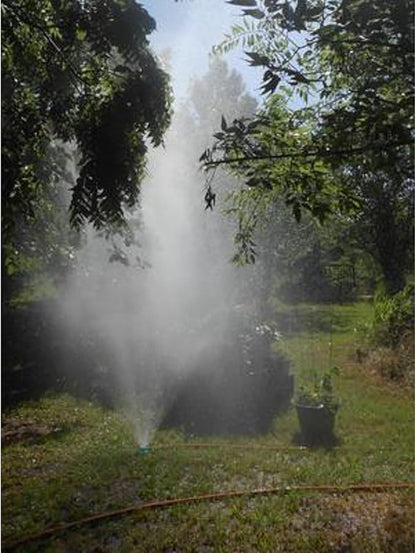 Garden Sprinkler, 2-Pack, Butterfly Turquoise Metal Spot Sprinklers for Small Lawn Areas, Kids Play