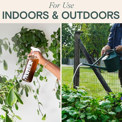 Organic Insecticide & Fungicide for Plants — Indoor/Outdoor Protection to Control Powdery Mildew, Spider Mites, Aphids, Whiteflies, Fungus Gnats — Safe on Vegetables & Lawns — Concentrate Spray, 16oz