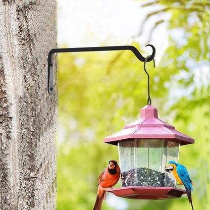 12" Plant Hangers 8-Pack - Heavy Duty Rust-Resistant Steel Hooks for Bird Feeders, Indoor/Outdoor Plants & Wall Decor, Black