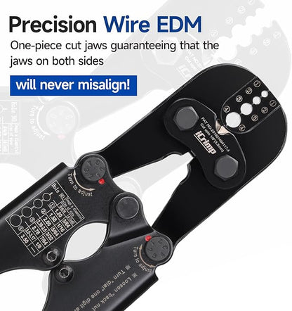 iCrimp Wire Rope Crimping Tool, Wire Cutter, for Aluminum Oval Sleeves,Stop Sleeves,Crimp Ferrules,Crimping Loop Sleeve from 3/64-inch to 1/8-inch