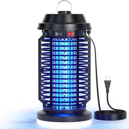 YISSVIC Bug Zapper Outdoor Indoor Waterproof Electric Mosquito Lamp Fly Zapper Killer Effective 4200V Plug in for Home Patio Office Courtyard