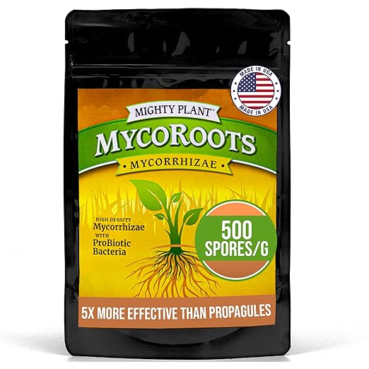 Organic Root Enhancer 500 Spores/Gram Ultra-Concentrated Mycorrhizal Fungi – MycoRoots for Optimal Plant Growth & Health | Boost Soil Nutrient Absorption (1, Pounds)