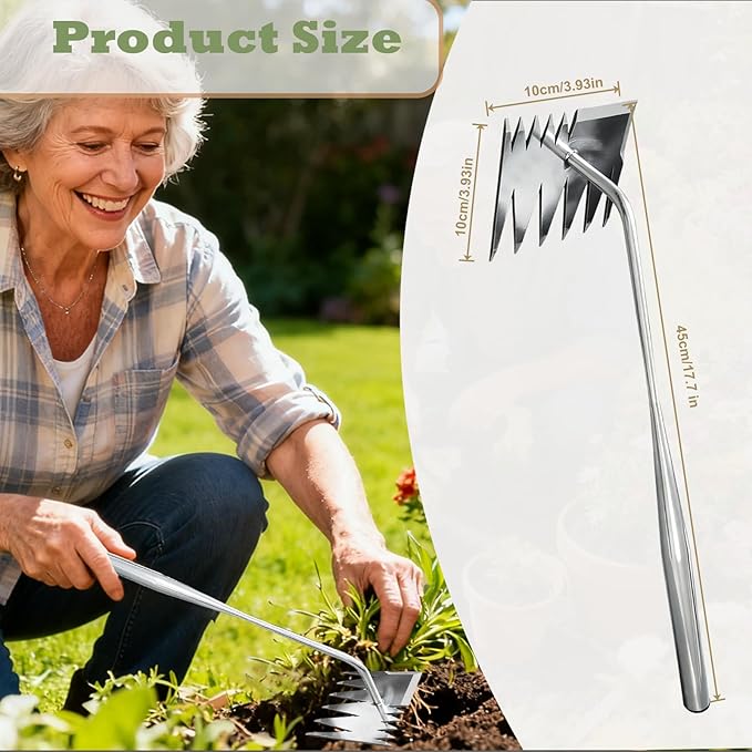 Weed Puller Tool,Weeding Tools Gardening,304 Stainless Steel Garden Tools for Weeding,Weed Tool for Weeding,Digging,Loosening Soil,Easy Weeding and Root Pulling