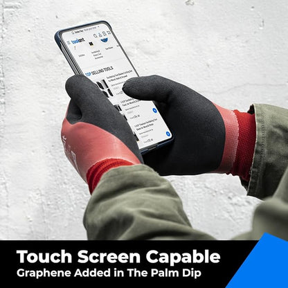 Waterproof Winter Work Gloves for Men and Women, Touchscreen, Freezer Gloves, Thermal Insulated, for Cold Weather