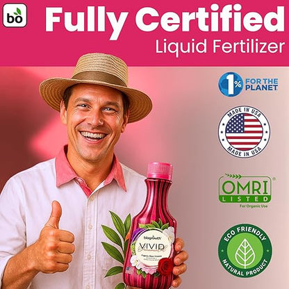 Concentrated Liquid Enzyme-Based Organic Plant Food | Organic Plant Fertilizer & Bloom Booster | Ideal for Flowers, Fruits & Vegetables, Indoor & Outdoor Gardening (8.45oz)