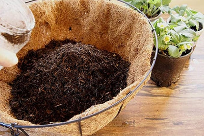 16 Inch Coco Liner for Planters, 2PCS Round Replacement Plant Basket Liner, Coco Fiber for Hanging Basket