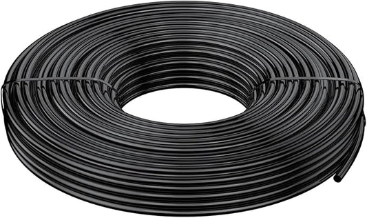 Pawfly 50 ft. 1/4 Drip Irrigation Tubing, Black Distribution Tubing, Blank PVC Drip Irrigation Hose Roll for Garden Watering, Drip Irrigation Part for Drip Irrigation System, PVC Drip Line