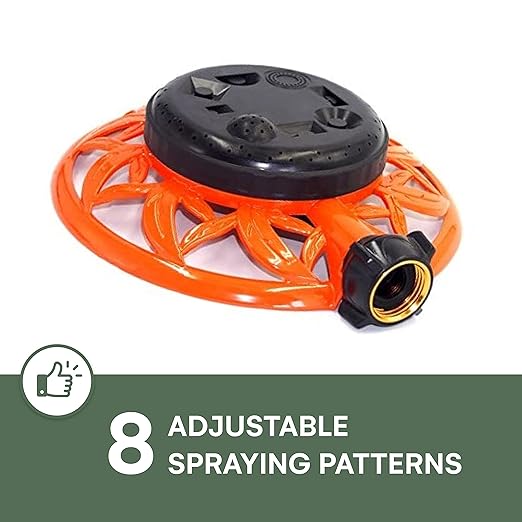 Garden Sprinklers, Small Yard Water Sprinkler, Heavy Duty with Metal Base, Outdoor, Circular Lawn Sprinkler Kit
