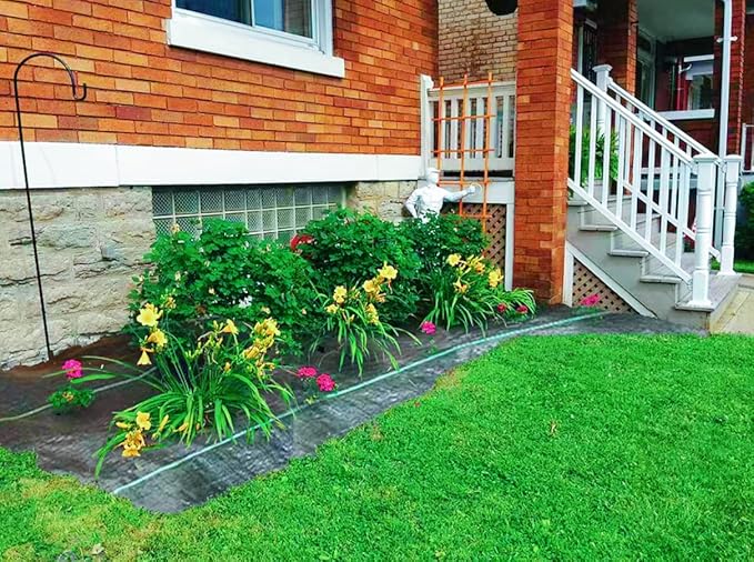 6ftx330ft Weed Barrier Landscape Fabric Heavy Duty,Garden Weed Blocker Fabric,Landscaping Fabric Ground Cover,Geotextile Fabric for Underlayment,Commercial Driveway Fabric