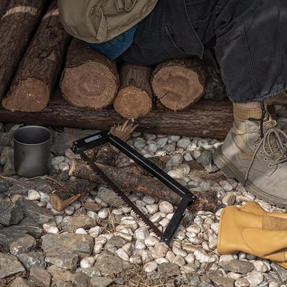 13 Inch Folding Bow Saw Folding Hand Saw,Multifunctional Rectangular Hand Saws for Wood, Bone, Tree Pruning, Camping, Folding Handsaw, Rectangular Saw for Outdoor Camping (black)