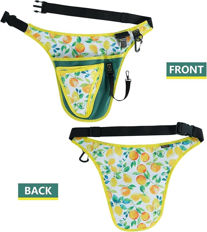 KUNN Garden Tool Belt for Women,Waist Pouch Apron with Pockets for Gardening,Florists
