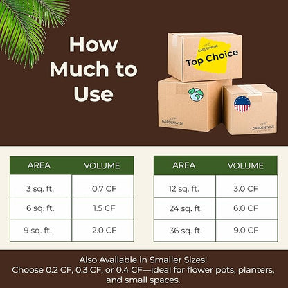 Premium Organic Wood Mulch for Gardens, Landscaping, Potted Plants, and Vegetable Gardens (1 CF - 28 L - 30 QTS)