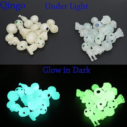 Fairy Garden Accessories Tree Elves Glow in Dark Alien Decor Miniature Luminous Ghost kit for Micro Landscape Decoration Outdoor Status Patio Lawn Yard Kit (10 Blue)