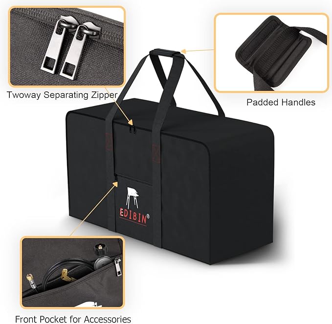 22 inch Griddle Carry Bag for Blackstone 17 Inch Griddle & 22 Inch Griddle with Hood and Stand, 22" Tabletop Grill Carry Bag for Blackstone 1891 & 1814, Water-Resistant 22" Grill Storage Case