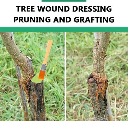 Tree Wound Pruning Sealer, Tree Wound Dressing with Brush, Tree Wound Sealer Healing Paste,Quick Recovery of Tree and Bonsai (2 PCS)