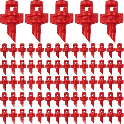 RONYOUNG 210PCS 360 Degree Misting Nozzle Irrigation, Sprinklers Sprayer for Garden Irrigation System, Micro Sprayer Refraction Automizing Drippers