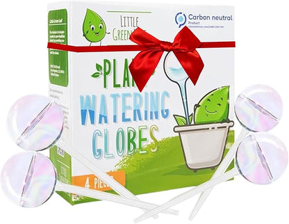 LGL Plant Watering Globes - Automatic Self Watering Globes. Decorative Self Watering Planter Inserts. Self Watering Spikes to Support Plant Health. 4 Pack x 200ml.