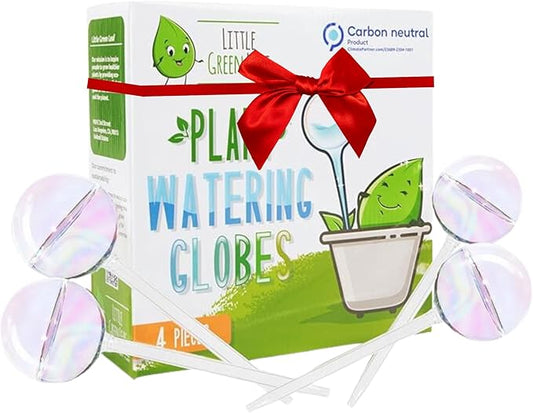 LGL Plant Watering Globes - Automatic Self Watering Globes. Decorative Self Watering Planter Inserts. Self Watering Spikes to Support Plant Health. 4 Pack x 200ml.