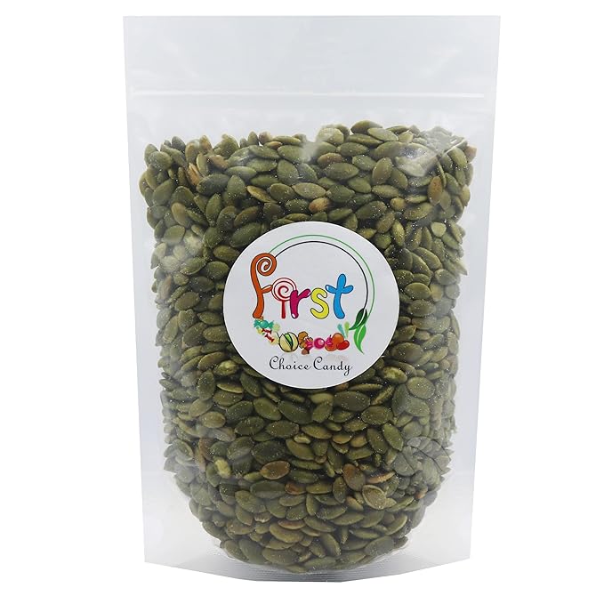 FirstChoiceCandy Roasted and Salted Kernel Pumpkin Seeds (Pepitas) 1.5 Pound