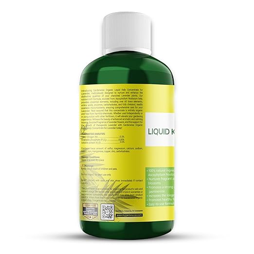 Organic Seaweed Fertilizer for Lavender - Rich Nutrients Kelp Fertilizer for Plants | Indoor & Outdoor Use - Liquid Plant Food (8 OZ)