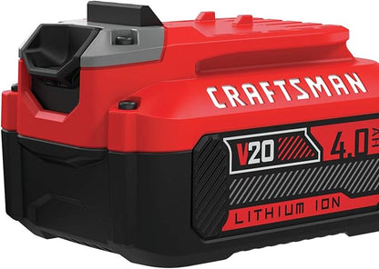 CRAFTSMAN V20 Lithium Ion Battery, 4.0-Amp Hour (CMCB204)