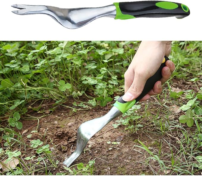 Handheld Weeder Tool - Dandelion Remover, Manual Weed Puller for Garden, Lawn & Yard