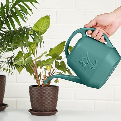 Watering Can - for Home Plant Garden - 1 Gallon - Green