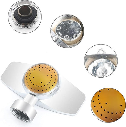 Metal Circular Spot Sprinkler 1PCS, Uranshin 360 Degree Sprinkler Head for Hose, Small Garden Sprinklers up to 30ft Coverage Area, Lawn Sprinklers for Small Area Yard Garden Watering (1, Yellow)