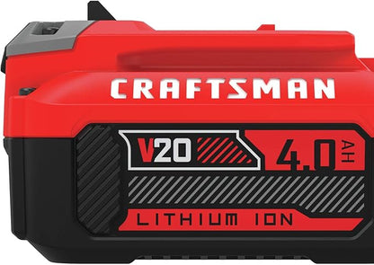 CRAFTSMAN V20 Lithium Ion Battery, 4.0-Amp Hour (CMCB204)
