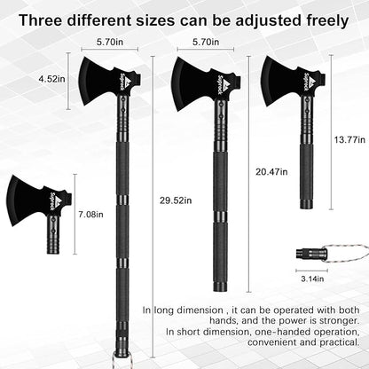 Survival Shovel High Carbon Steel Tactical Shovel Axe Folding Entrenching Tool Camping Hiking Shovel Carrying Pouch Car Emergency Survival Gear