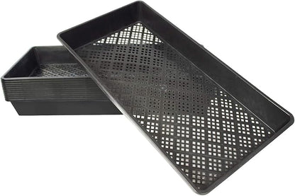 BeGrit 1020 Mesh Bottom Trays Soil Blocking Trays Seedling Starter 1020 Mesh Trays for Microgreen Plant Seed Tray 10'' x 20'' 12-Pack