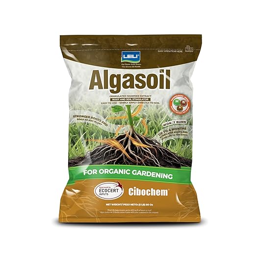 Granulated Seaweed Extract Stimulator - 5lb (80 oz) - Stronger Root Growth, Quick Visible Results, Ideal for Organic Crops, Apply Directly, Easy Aply.