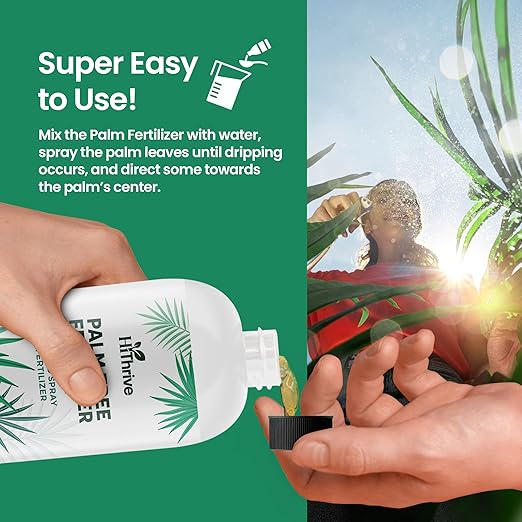 32oz Palm Tree Fertilizer, Premium Plant Food - Palm Fertilizer for Lush Growth of Palms, Rich in Micronutrients, Easy to Use and Water Soluble for Stronger Roots, Healthy Trunks & Vibrant Leaves